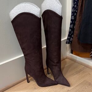 SCHUTZ Dark Brown Heeled Boots